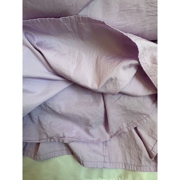 Halogen Sleeveless Tiered Poplin Dress Purple Bloom Lavender Plus Size 1X Girly - Picture 8 of 13